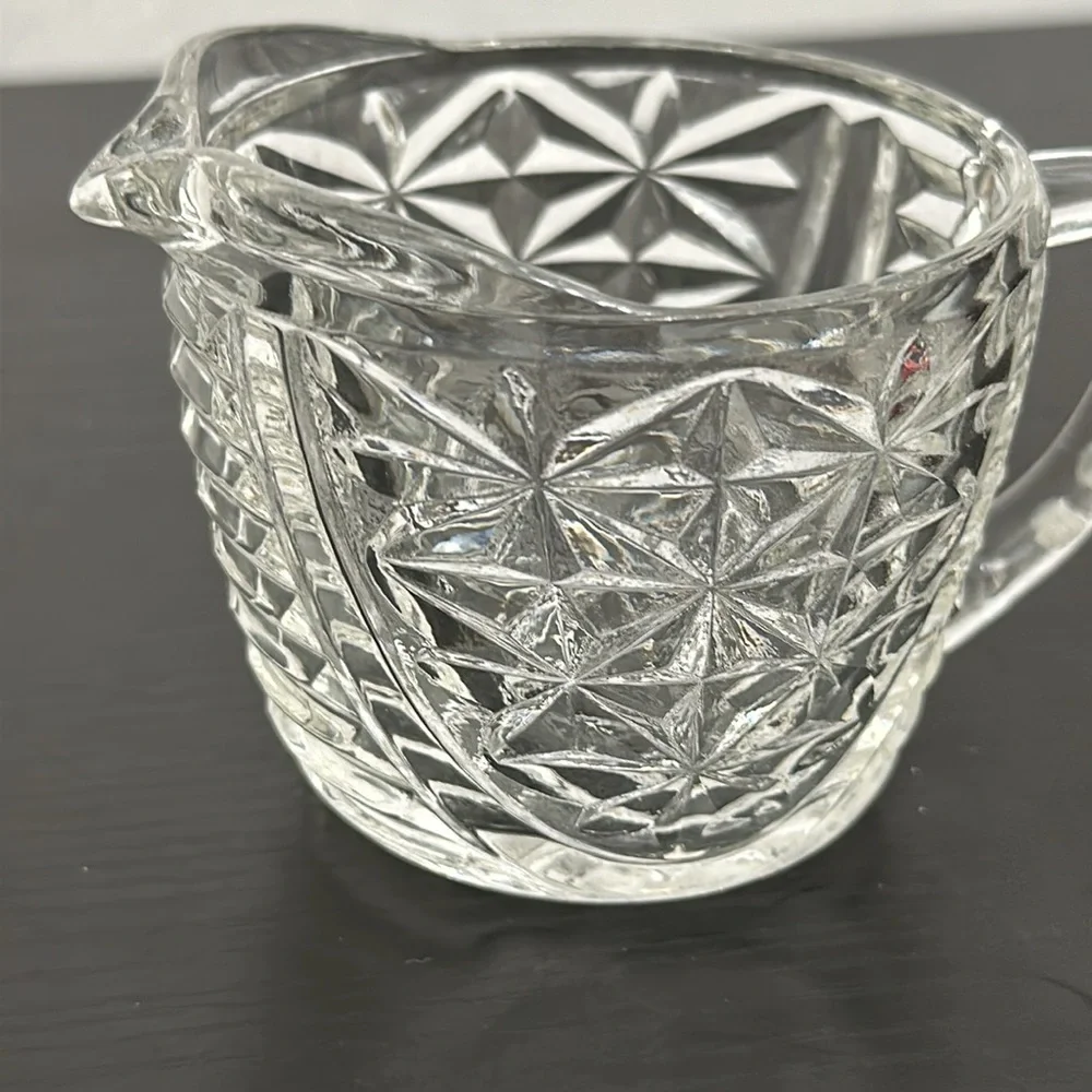 Anchor Hocking Vintage Stars & Bars Creamer Pitcher